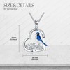 RMREWY 925 Sterling Silver Blue Jay Necklace Our Love Never