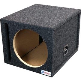 Atrend 15SQV 15 Inch Single Vented Subwoofer Enclosure - Nickel Finish Terminals
