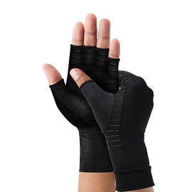 Daiilg Arthritis Gloves Hand Support Wrist Brace for Swelling - Fingerless Compression Gloves Wrist Pain Support Women Men