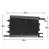 TCMT Black Oil Cooler Radiator Cooling Fit For Harley Softail