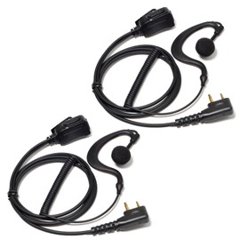 HYSHIKRA G-Form Headphones Headset Compatible with Midland G7 Pro G8 G9 Pro M24 M24 Plus M48 M99 G6 XT G7 XTR Security Airsoft (2, G-shaped)