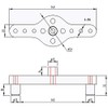 CarAngels Center Opening Drill Guide, Dowel Drilling Guide, Jig Adjustable,