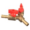 SEIWEI Y Splitter, 3 Way Connector with Shut-off Valves for