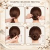 2 Pcs Chinese Japanese Wooden Hair Stick Chopstick, Vivid