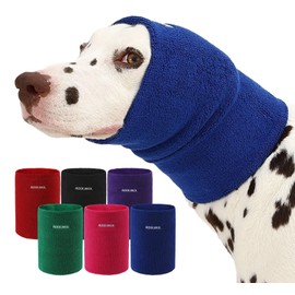 AOOLMOL Dog & Cat Calming Hoodie – Soft Double-Layer Ear and Neck Cover for Anxiety Relief & Noise Protection, Elastic Pet Head Wrap for Grooming, Bath, Drying & Fireworks