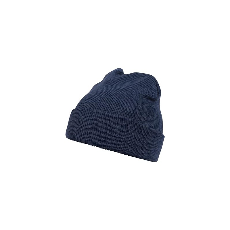 MSTRDS Men's's Beanie Basic Flap Blau (Navy 3102) One size