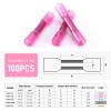 100pcs Heat Shrink Butt Wire Splice Connectors Seal Crimp Terminals