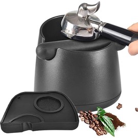 Caja de Café Espresso de 7 pulgadas 2PCS, Caja de Golpe de Café con Varilla desmontable de Goma Resistente y Base Antideslizante de Decaja para Posos de Knock Box