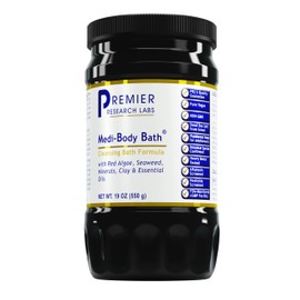 Premier Research Labs Medi-Body Bath - with Red Alge, Seaweed, Minerals, Clay & Essential Oils - Supports Skin Cleansing & Beauty - Pure Vegan & GMO-Free Bath Formula Powder - 19 Oz