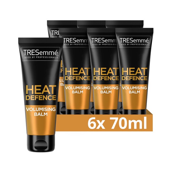 TRESemmé Heat Defence Hair Care Volumising Balm multipack of 6 heat protection up to 230°C* for root-to-tip volume 70 ml