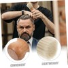 IWOWHERO Ergonomic Wooden Hair Brush Barber Neck Duster Brush Hair