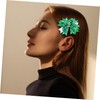 Baluue Cute Shamrock Hair Clips for Patrick's Day Multi-layer Bow