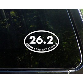 Sign Depot 26.2 Oreos I Can Eat at Once -6" x 3-3/4" - Vinyl Die Cut Decal/Bumper Sticker for Windows, Cars, Trucks, Laptops, Etc.