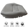 NLQR Front Driver Bottom Replacement Seat Cover Gray Microfiber Leather