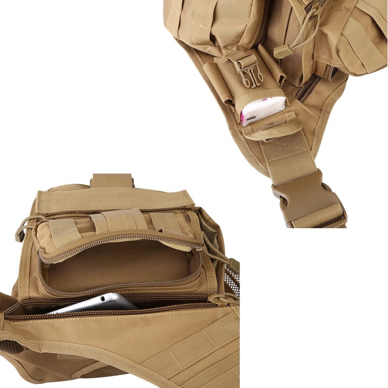 G4Free Tactical Messenger Fishing Tackle Side Bag EDC Sling Pack