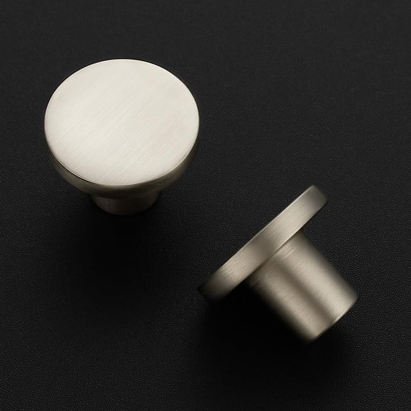 Ravinte Pack of 25 Cabinet Knobs, Brushed Nickel Knobs for