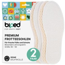 biped 3 Pairs of Barefoot Soles - Soft and Anti-Bacterial - Insoles with Pleasant Fresh Odour z1016 - - 36