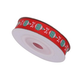 Trimming Shop Candies & Bow Grosgrain Ribbon for Gift Wrapping - 10mm x 5 Yards Red Xmas Craft Ribbon for Sewing, DIY Projects, Wreaths & Holiday Decorations