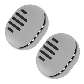 2 Soporte para Esponja de Maquillaje Estuche Esponja de Maquillaje para Guardar Silicona Flexible para Facilitar la Recogida Doble Cara y Transpirable Ideal para Viajar y Maquillaje etc (gris)