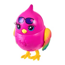 Little Live Pets Lil' Bird Pippy Hippy - Interactive, colourful toy bird with movable head and over 20 bird sounds; repeats what you say and reacts to touches