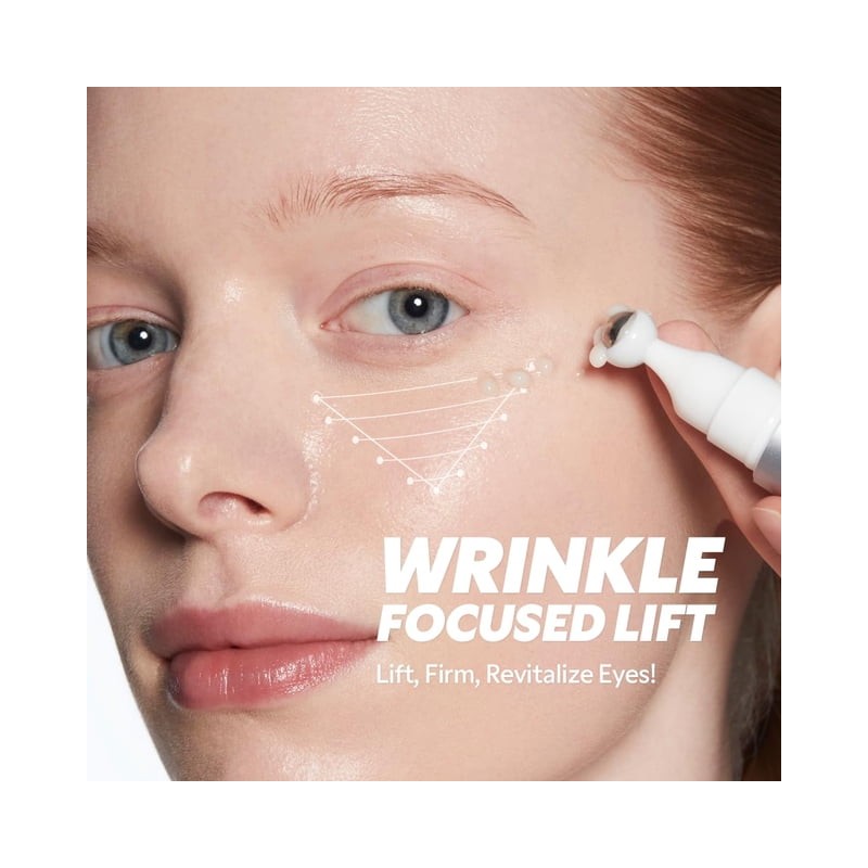 Crema para ojos TIRTIR Collagen Lifting con aplicador de rodillo