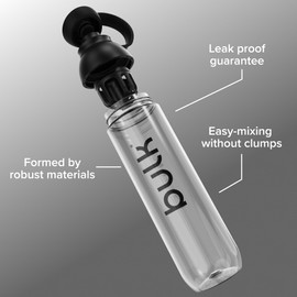 Bulk x Promixx Form Ecozen Hybrid Bottle | 700ml | Durable & Leak-Proof Shaker | Snap-Fit Agitator for Smooth Mixing | Multi-Use Protein, Pre-Workout & Hydration Bottle