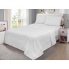 Laam Linen 100 PercentEgyptian Cotton Flat Sheet 200 Thread Count