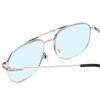 Calabria 1106 Pilot Blue Light Reading Glasses +1.75 Silver Mens