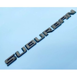AUTO 4pcs Matte Black Door Rear Suburban Overlay Emblem letter 2021+ Suburban LT