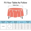 Coral Plastic Tablecloths 2 Pack Blush Red Disposable Covers 84