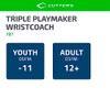 Cutters Triple Playmaker Wristcoach (Navy, Youth)