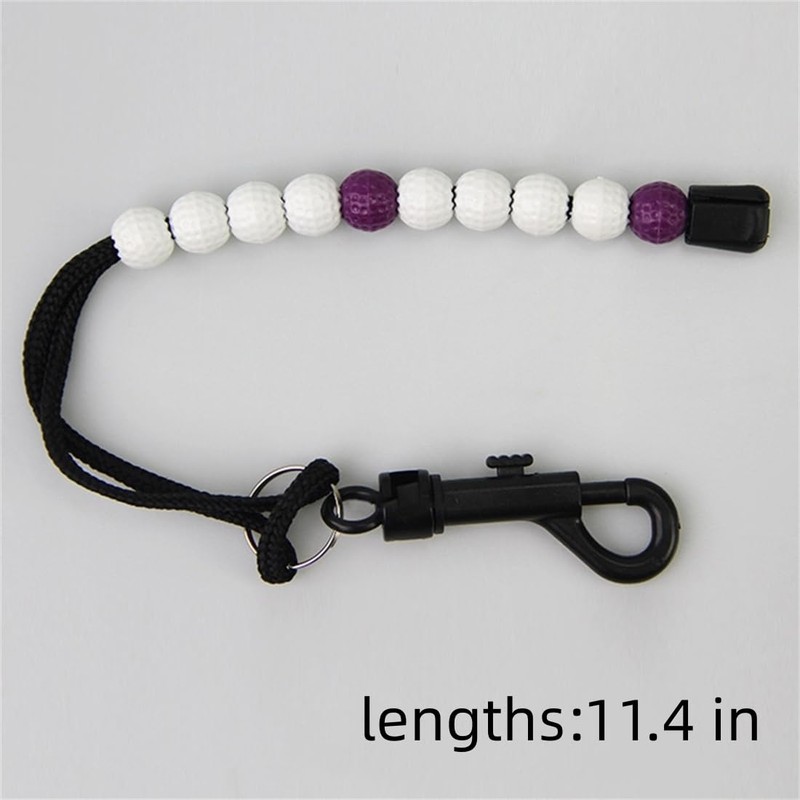 WHTCHSU 1 Piece Golf Beads Score Counter with Clip, Golf