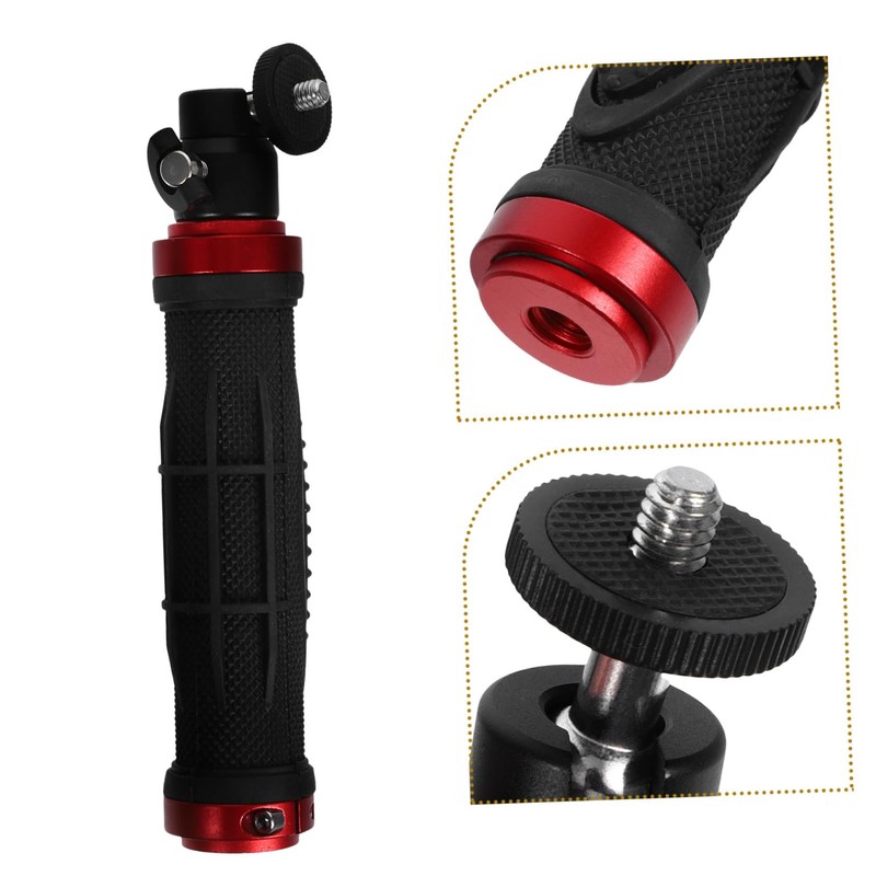 KOMBIUDA Digital Video Stabilizer with LED Light Handle Grip Multi
