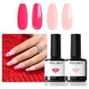 modelones Gel Nail Polish Set 2 PCS 15 ML Pink