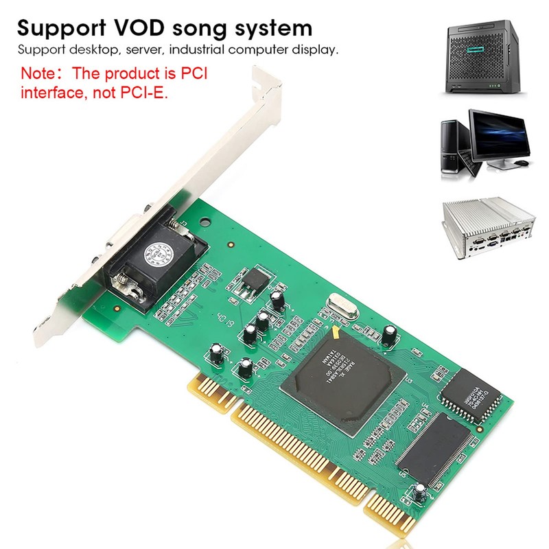 Jectse 8MB PCI Graphics Card VGA 32 Bit Multi-Display Support