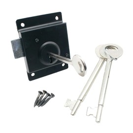 EAI Rim Lock | Black 4 x 3 Press Lock Pattern with 3 Keys