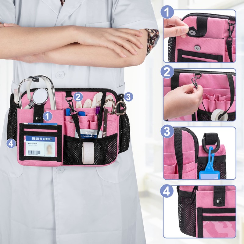 Damero Nurse Pouch, Fanny Pouch, For Work, Apron Bag, Sit,
