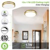 hykolity 10 inch Flush Mount LED Ceiling Light Fixture, 17W