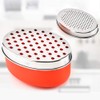 Stainless Steel Cheese Grater with Airtight Food Storage Container &