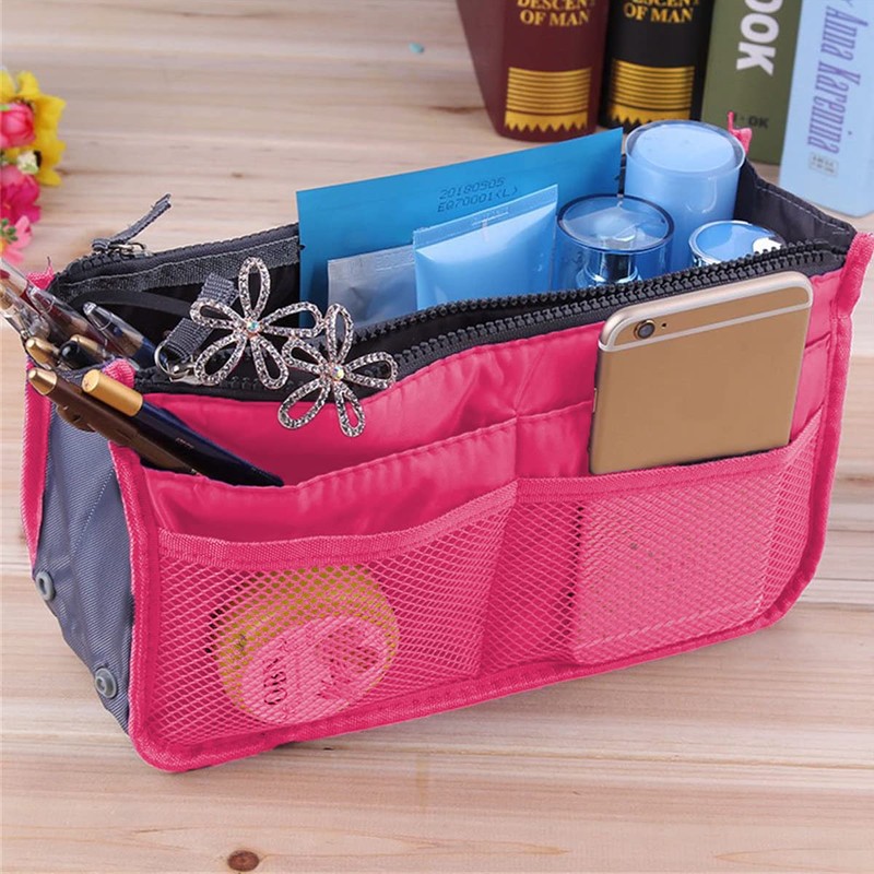 JJ PRIME - Multi-Compartment Handbag Insert | Expandable Liner Bag