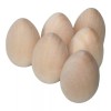 Unbranded 6- 2" Wood Egg Easter Egg Egg Decor Paint