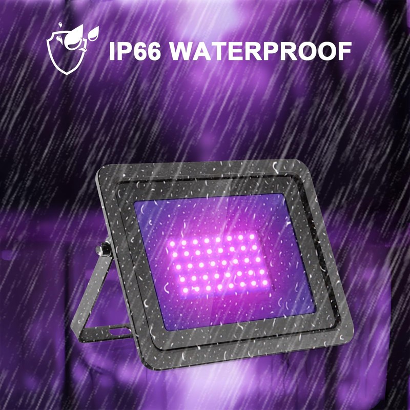 CREATESTAR UV Black Light Spotlight 50 W, 395 NM LED