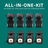 AUTOKAY 43100-08 Fuel Injector Adapter Connector Kit Fit for LS1