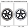 Wheelchair Wheels, Wheelchair Caster Wheels, Rubber PU Walker Casters, 6