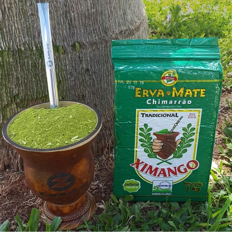 Erva Mate tradicional sem acucar para Chimarrao Brasileiro Ximango -