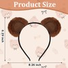 CURASA Brown Bear Ears Headband Animal Chipmunk Ears Teddy Bear