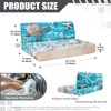 Knextrepoy Turtle Shell RV Dinette Cushion Covers Anti-Slip Tropical Beach