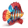 ZOOCRAFT Aquarium Handicraft Miniature Hand Blown Glass Fish Figurine Red