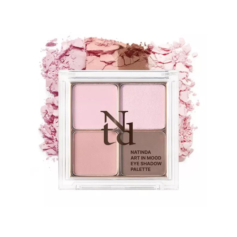 Alsu-eobseum 나틴다 아트 인 무드 아이섀도우 팔레트 (2종) 1.5gX4 Natinda