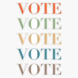 LAD Studio Register to Vote Us Elections Sticker Bumper Sticker Vinyl Decal 5""